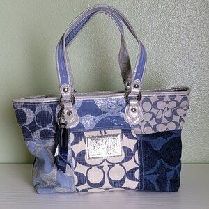 Coach Poppy denim purse